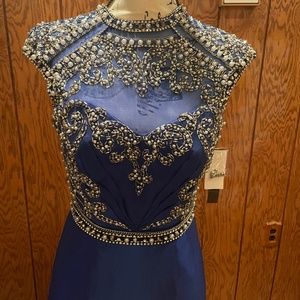 Royal Blue Sequin Trumpet Gown